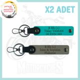 MiaWiki Motor Tutkunlarına İsim Plaka Kan Grubu Anahtarlık, Standart, MH-KAN-MT-5265x2, Kül Gri-Koyu Turkuaz, üniseks-yetişkin