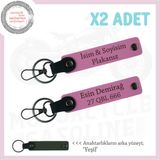 MiaWiki Motor Tutkunlarına İsim Ve Plaka Yazılı Anahtarlık, Tek Ebat, MH-KAN-MT-12044x2, Pembe-yeşil, üniseks-yetişkin