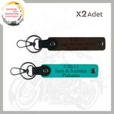 MiaWiki Motor Tutkunlarına Özel İsim Plaka Anahtarlık, Standart, MH-KAN-MT-4453x2, Koyu Turkuaz-Koyu Kahve, üniseks-yetişkin