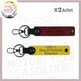 MiaWiki Motor Tutkunlarına Özel İsim Plaka Anahtarlık, Standart, MH-KAN-MT-4547x2, Sarı-Bordo, üniseks-yetişkin