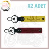 MiaWiki Motor Tutkunlarına Özel İsim Plaka Anahtarlık, Standart, MH-KAN-MT-4747x2, Sarı-Bordo, üniseks-yetişkin