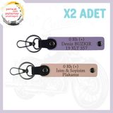 MiaWiki Motor Tutkunlarına Özel İsim Plaka Anahtarlık, Standart, MH-KAN-MT-4771x2, Yavruağzı-Mor Menekşe, üniseks-yetişkin