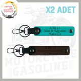 MiaWiki Motor Tutkunlarına Özel İsim Plaka Anahtarlık, Standart, MH-KAN-MT-4853x2, Koyu Turkuaz-Koyu Kahve, üniseks-yetişkin