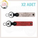MiaWiki Motor Tutkunlarına Özel İsim Plaka Anahtarlık, Standart, MH-KAN-MT-4923x2, Nar Çiçeği-Pudra, üniseks-yetişkin