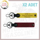 MiaWiki Motor Tutkunlarına Özel İsim Plaka Anahtarlık, Standart, MH-KAN-MT-4947x2, Sarı-Bordo, üniseks-yetişkin