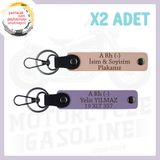 MiaWiki Motor Tutkunlarına Özel İsim Plaka Anahtarlık, Standart, MH-KAN-MT-4971x2, Yavruağzı-Mor Menekşe, üniseks-yetişkin