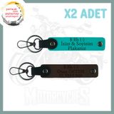 MiaWiki Motor Tutkunlarına Özel İsim Plaka Anahtarlık, Standart, MH-KAN-MT-5053x2, Koyu Turkuaz-Koyu Kahve, üniseks-yetişkin