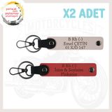 MiaWiki Motor Tutkunlarına Özel İsim Plaka Anahtarlık, Standart, MH-KAN-MT-5123x2, Nar Çiçeği-Pudra, üniseks-yetişkin