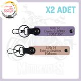 MiaWiki Motor Tutkunlarına Özel İsim Plaka Anahtarlık, Standart, MH-KAN-MT-5171x2, Yavruağzı-Mor Menekşe, üniseks-yetişkin