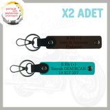 MiaWiki Motor Tutkunlarına Özel İsim Plaka Anahtarlık, Standart, MH-KAN-MT-5253x2, Koyu Turkuaz-Koyu Kahve, üniseks-yetişkin