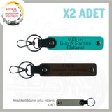 MiaWiki Motor Tutkunlarına Özel İsim Plaka Anahtarlık, Standart, MH-KAN-MT-9646x2, Koyu Turkuaz-Koyu Kahve-gri, üniseks-yetişkin