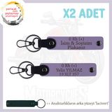 MiaWiki Motor Tutkunlarına Özel İsim Plaka Anahtarlık, Standart, MH-KAN-MT-9876x2, Mor Menekşe-lacivert, üniseks-yetişkin