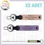 MiaWiki Motor Tutkunlarına Özel İsim Plaka Kan Grubu Anahtarlık, Tek Ebat, MH-KAN-MT-7250x2, Yavruağzı-Mor Menekşe-sütlü kahve, üniseks-yetişkin