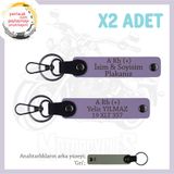 MiaWiki Motor Tutkunlarına Özel İsim Plaka Kan Grubu, Standart, MH-KAN-MT-5855x2, Mor Menekşe-gri, üniseks-yetişkin