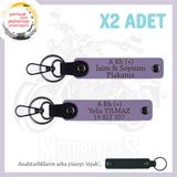 MiaWiki Motor Tutkunlarına Özel İsim Plaka Kan Grubu, Standart, MH-KAN-MT-5892x2, Mor Menekşe-siyah, üniseks-yetişkin