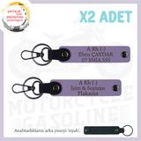 MiaWiki Motor Tutkunlarına Özel İsim Plaka Kan Grubu, Standart, MH-KAN-MT-6892x2, Mor Menekşe-siyah, üniseks-yetişkin
