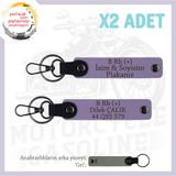 MiaWiki Motor Tutkunlarına Özel İsim Plaka Kan Grubu, Standart, MH-KAN-MT-7855x2, Mor Menekşe-gri, üniseks-yetişkin