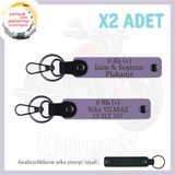 MiaWiki Motor Tutkunlarına Özel İsim Plaka Kan Grubu, Standart, MH-KAN-MT-9892x2, Mor Menekşe-siyah, üniseks-yetişkin