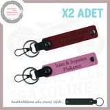 MiaWiki Motor Tutkunlarına Özel İsim Plaka Yazılı Anahtarlık, Standart, MH-KAN-MT-12022x2, Pembe-Bordo-siyah, üniseks-yetişkin