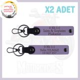 MiaWiki Motor Tutkununa Armağan İsim Plaka Anahtarlık, Standart, MH-KAN-MT-4711x2, Mor Menekşe, üniseks-yetişkin