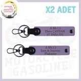 MiaWiki Motor Tutkununa Armağan İsim Plaka Anahtarlık, Standart, MH-KAN-MT-4911x2, Mor Menekşe, üniseks-yetişkin