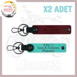 MiaWiki Motor Tutkununa Özel İsim Plaka Anahtarlık, Standart, MH-KAN-MT-5159x2, Turkuaz-Bordo, üniseks-yetişkin