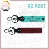 MiaWiki Motor Tutkununa Özel İsim Plaka Anahtarlık, Standart, MH-KAN-MT-5359x2, Turkuaz-Bordo, üniseks-yetişkin