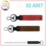 MiaWiki Motor x2 Anahtarlık Biker Stiline Özel, Standart, MH-KAN-MT-5922x2, Nar Çiçeği-Açık Kahve-siyah, üniseks-yetişkin