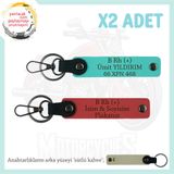 MiaWiki Motorcu Anahtarlık İsim Plaka Kan Grubu, Standart, MH-KAN-MT-7997x2, Nar Çiçeği-Turkuaz-sütlü kahve, üniseks-yetişkin