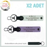 MiaWiki Motorcu Babalara Hediye İsim Plaka Anahtarlık, Standart, MH-KAN-MT-5842x2, Mor Menekşe-Beyaz-siyah, üniseks-yetişkin