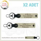 MiaWiki Motorcu Babaya Hediye İsim Plaka Kan Grubu Anahtarlık, Standart, MH-KAN-MT-6168x2, Sütlü Kahve-sütlü kahve, üniseks-yetişkin