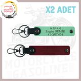 MiaWiki Motorcu Dostlara Özel İsim Plaka Anahtarlık, Standart, MH-KAN-MT-4380x2, Yeşil-Bordo, üniseks-yetişkin