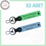 MiaWiki Motorcu Fatihi Özel Plaka ve İsim Yazılı Anahtarlık, Tek Ebat, MH-KAN-MT-4083x2, Mavi-Fıstık Yeşil, üniseks-yetişkin