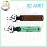 MiaWiki Motorcu İsim Plaka Kan Grubu Anahtarlık, Tek Ebat, MH-KAN-MT-4223x2, Açık Kahve-Yeşil, üniseks-yetişkin