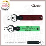 MiaWiki Motorcu Kan Grubu Yazılı Güvenli Sürüş Anahtarlığı, Standart, MH-KAN-MT-10532x2, Fıstık Yeşil-Bordo-siyah, üniseks-yetişkin