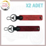 MiaWiki Motorcu Tarzı İsim Plaka Kan Grubu Anahtarlık, Standart, MH-KAN-MT-4514x2, Nar Çiçeği-Bordo, üniseks-yetişkin