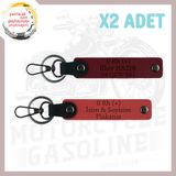 MiaWiki Motorcu Tarzı İsim Plaka Kan Grubu Anahtarlık, Standart, MH-KAN-MT-4714x2, Nar Çiçeği-Bordo, üniseks-yetişkin