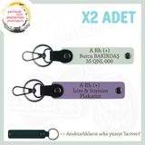 MiaWiki Motorcular İçin İsim Plaka Kan Grubu Anahtarlık, Standart, MH-KAN-MT-5841x2, Mor Menekşe-Beyaz-lacivert, üniseks-yetişkin