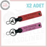 MiaWiki Motorcular İçin İsimli ve Plakalı Anahtarlık, Standart, MH-KAN-MT-4123x2, Nar Çiçeği-Pembe, üniseks-yetişkin