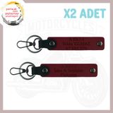 MiaWiki Motorcular İçin Kan Grubu Yazılı Anahtarlık, Standart, MH-KAN-MT-4831x2, Bordo, üniseks-yetişkin
