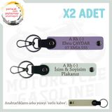 MiaWiki Motorcular İçin Kişiselleştirilmiş Anahtarlık, Standart, MH-KAN-MT-6843x2, Mor Menekşe-Beyaz-sütlü kahve, üniseks-yetişkin