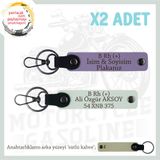 MiaWiki Motorcular İçin Kişiselleştirilmiş Anahtarlık, Standart, MH-KAN-MT-7843x2, Mor Menekşe-Beyaz-sütlü kahve, üniseks-yetişkin