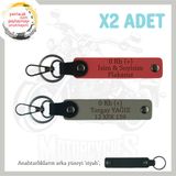 MiaWiki Motorcular İçin Kişiselleştirilmiş Anahtarlık, Standart, MH-KAN-MT-9958x2, Nar Çiçeği-Kül Gri-siyah, üniseks-yetişkin