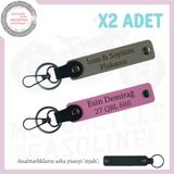 MiaWiki Motorcular İçin Kişiye Özel Anahtarlık, Standart, MH-KAN-MT-11689x2, Kül Gri-Pembe-siyah, üniseks-yetişkin
