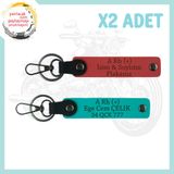MiaWiki Motorcular İçin Özel Tasarım Anahtarlık, Standart, MH-KAN-MT-4318x2, Nar Çiçeği-Koyu Turkuaz, üniseks-yetişkin