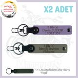 MiaWiki Motorcular İçin Özel Tasarım Anahtarlık, Standart, MH-KAN-MT-7731x2, Kül Gri-Mor Menekşe-yeşil, üniseks-yetişkin