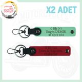 MiaWiki Motorculara Özel İsim Plaka Kan Grubu Anahtarlık, Standart, MH-KAN-MT-4686x2, Kırmızı-Yeşil, üniseks-yetişkin