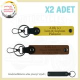 MiaWiki Motorcuya Özel İsim Plaka Kan Grubu Anahtarlık, Standart, MH-KAN-MT-5464x2, Açık Kahve-Sarı-siyah, üniseks-yetişkin