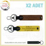 MiaWiki Motorcuya Özel İsim Plaka Kan Grubu Anahtarlık, Standart, MH-KAN-MT-6464x2, Açık Kahve-Sarı-siyah, üniseks-yetişkin