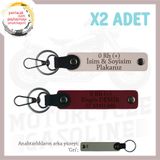 MiaWiki Motorsiklet Anahtarlığı İsim Plaka Kan Grubu, Standart, MH-KAN-MT-10050x2, Pudra-Bordo-gri, üniseks-yetişkin